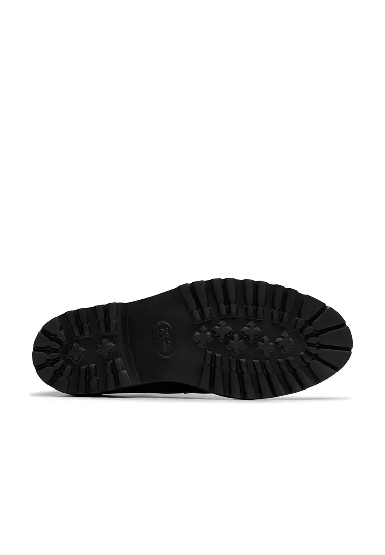 Mens Berwick Lace Derby Shoes - Black Leather