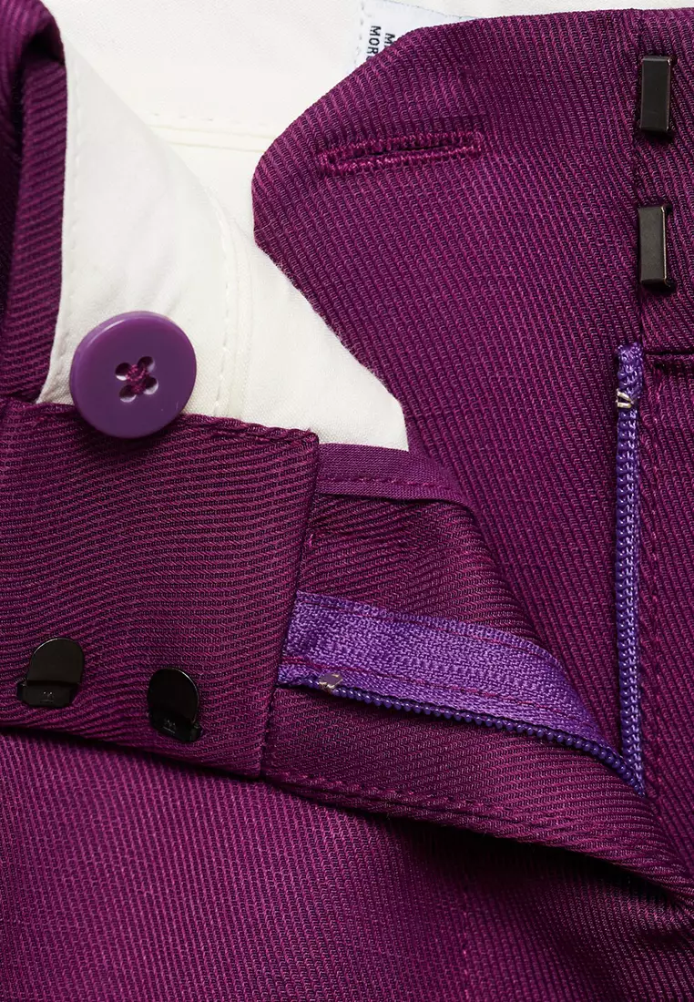 Straight-Fit Suit Trousers