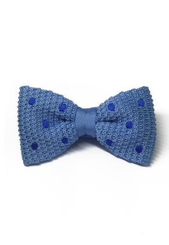 Splice Cufflinks blue Webbed Series Blue Polka Dots Sky Blue Knitted Bow Tie SP744AC75UBWSG_1