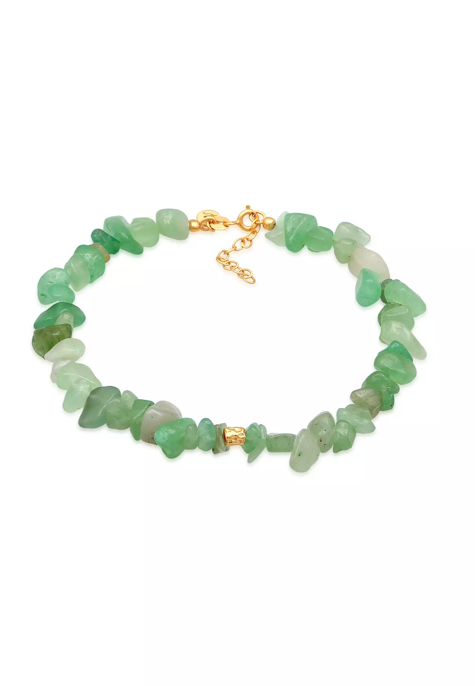 Buy ELLI GERMANY Anklet Splinter Bead Aventurine Gold Plated 2025