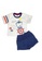 Toffyhouse grey and blue Toffyhouse Beary Cute Captain Shorts & T-shirt Set C92C6KA2BC36E1GS_1