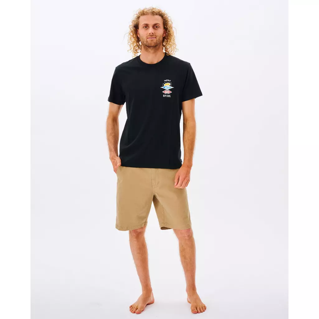 Rip Curl Search Icon Tee - Black