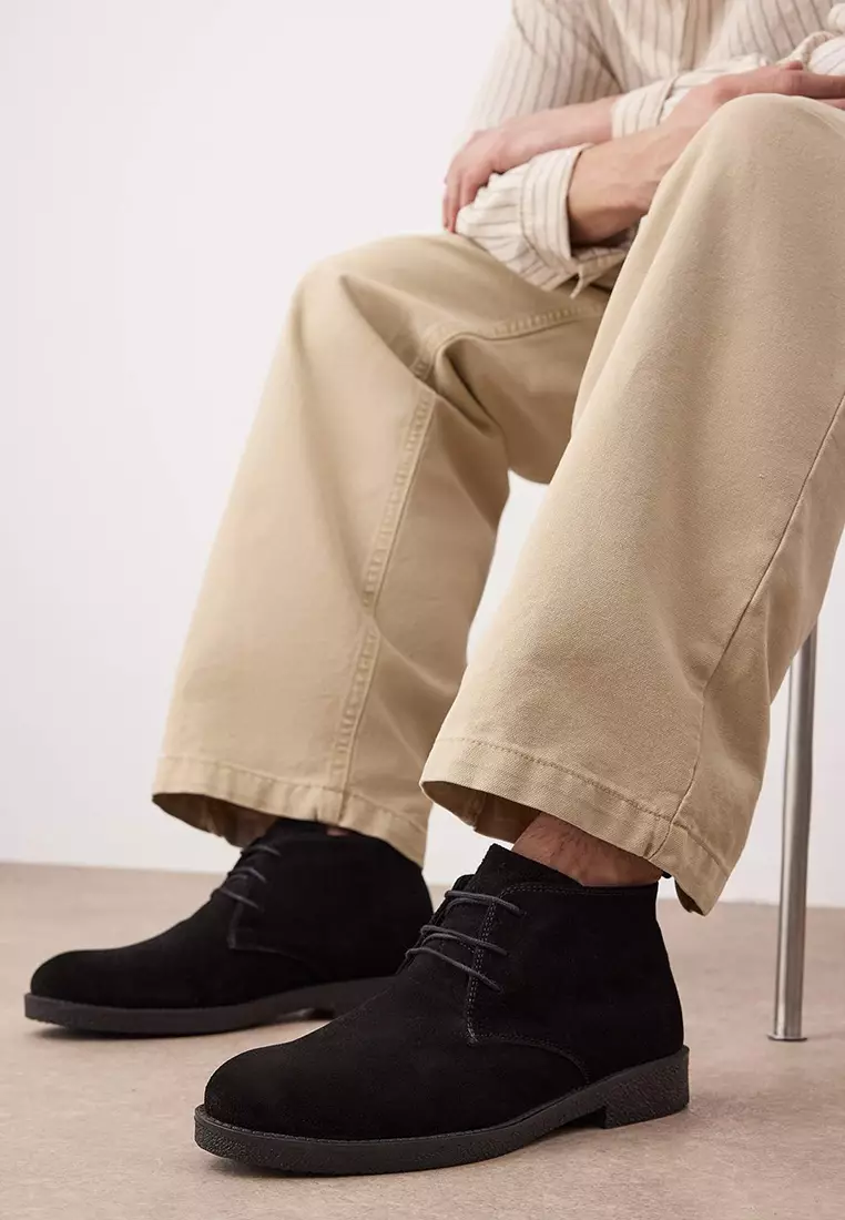 Lace-Up Chelsea Boots