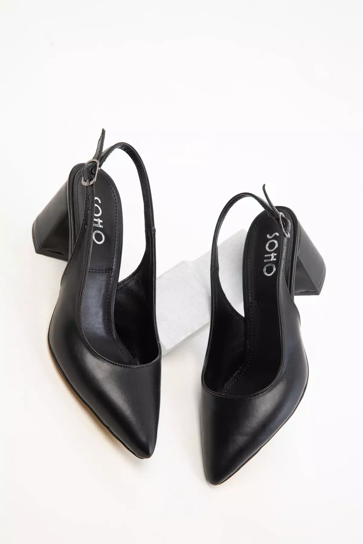 Black Women's Classic Heeled Shoes 20371