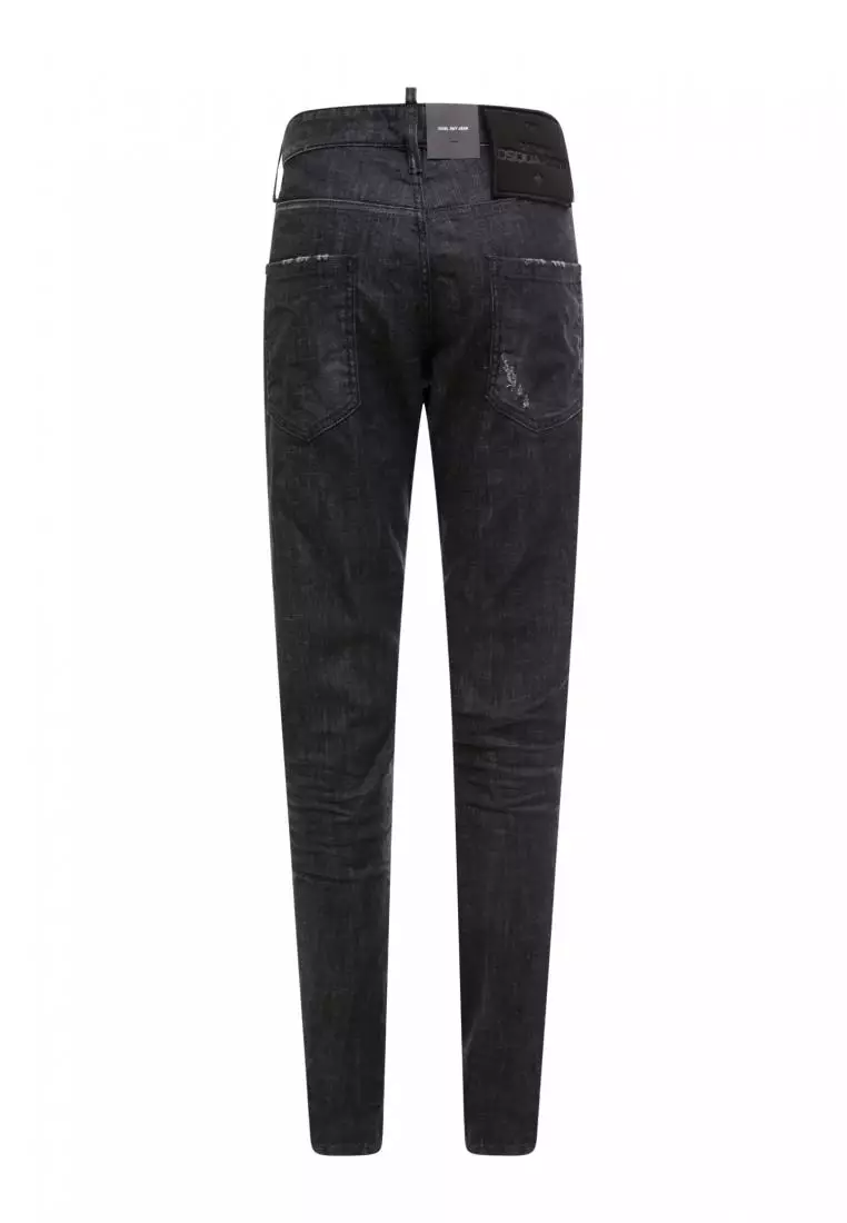 DSQUARED2 - Denim jeans with destroyed effect - Black