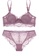 W.Excellence purple Premium Purple Lace Lingerie Set (Bra and Underwear) 3FD1AUSBAEE474GS_1