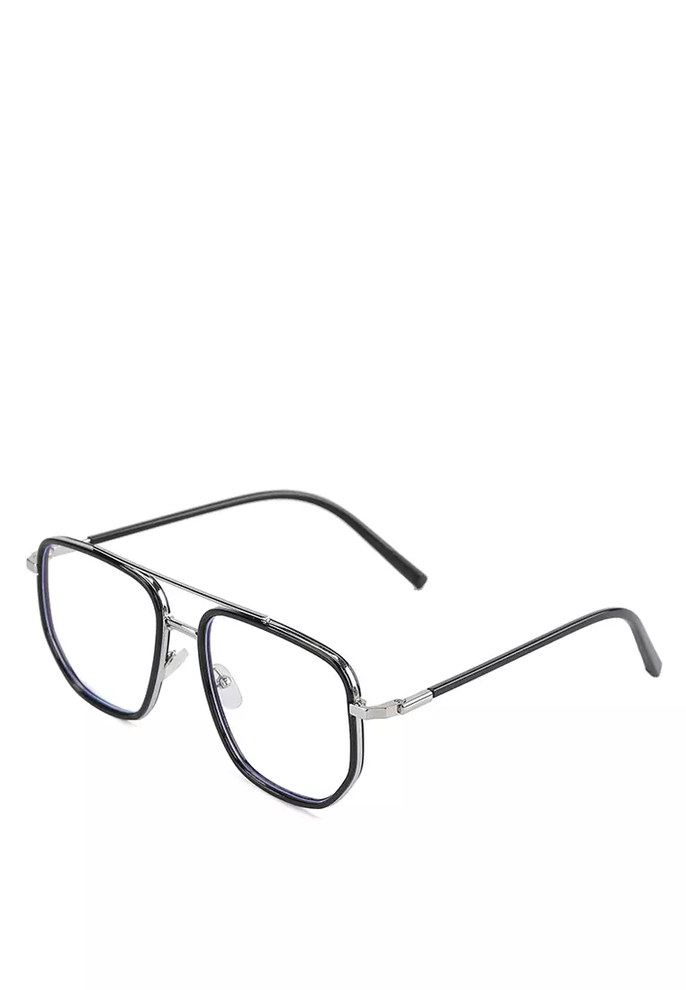 Kacamata Anti Blue Light Gervind Black Glasses Fashion Unisex