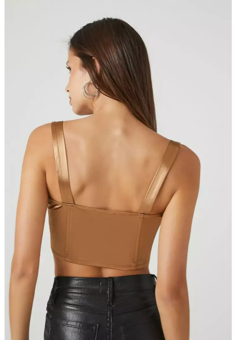 Forever 21 metallic top sale