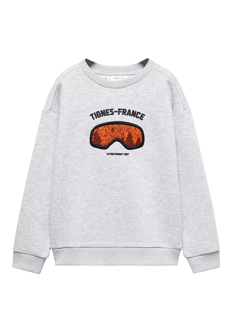 Buy MANGO KIDS Printed Cotton Sweatshirt 2023 Online ZALORA