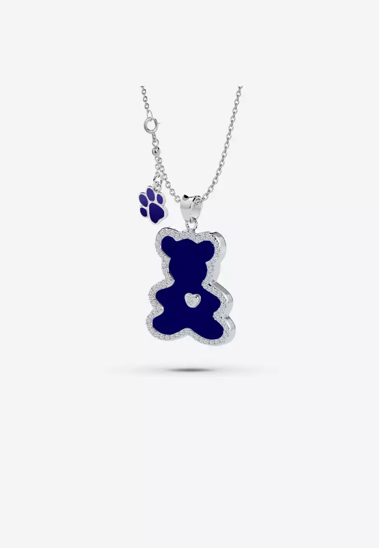 Vinstella Luvis Bear – Lapis Lazuli with Quartz Diamond