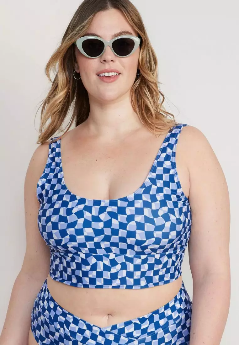 Buy Old Navy Matching Scoop-Neck Longline Bikini Swim Top for