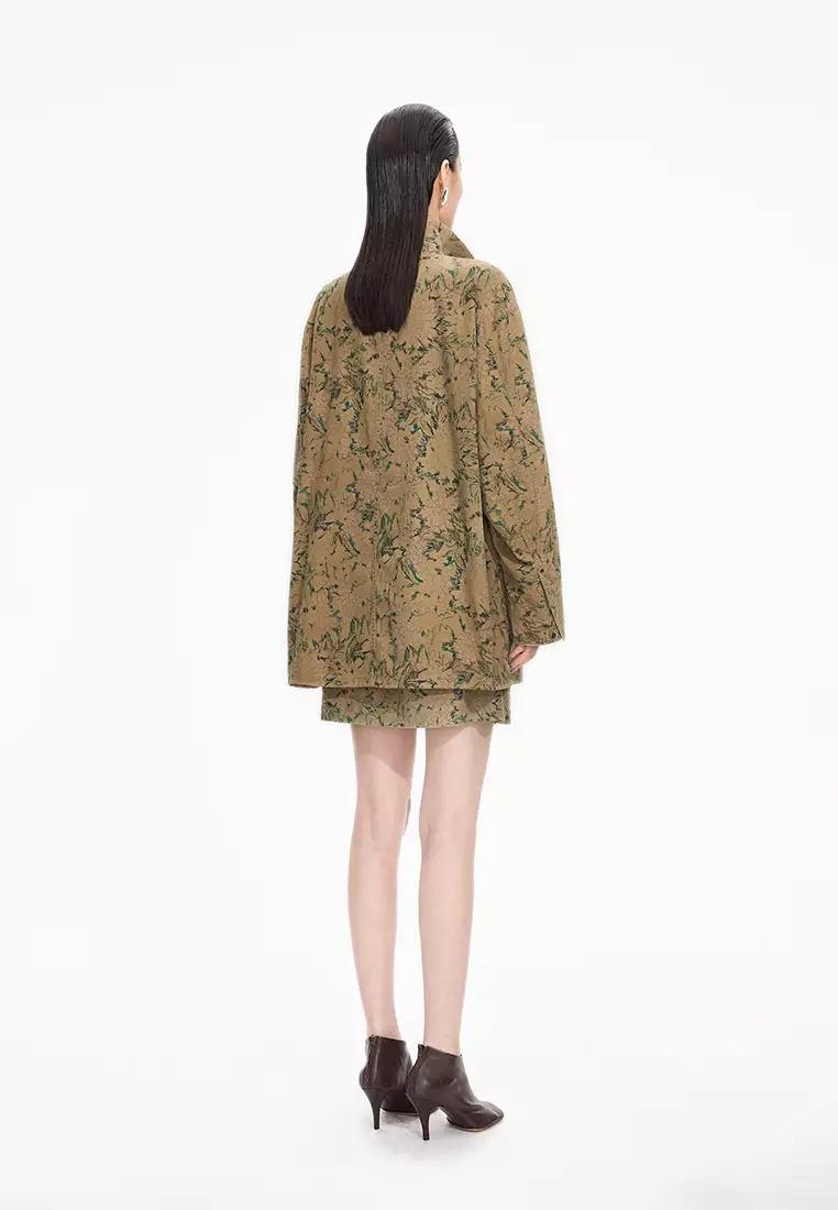 Cotton Pattern Element OVERSIZE Jacket