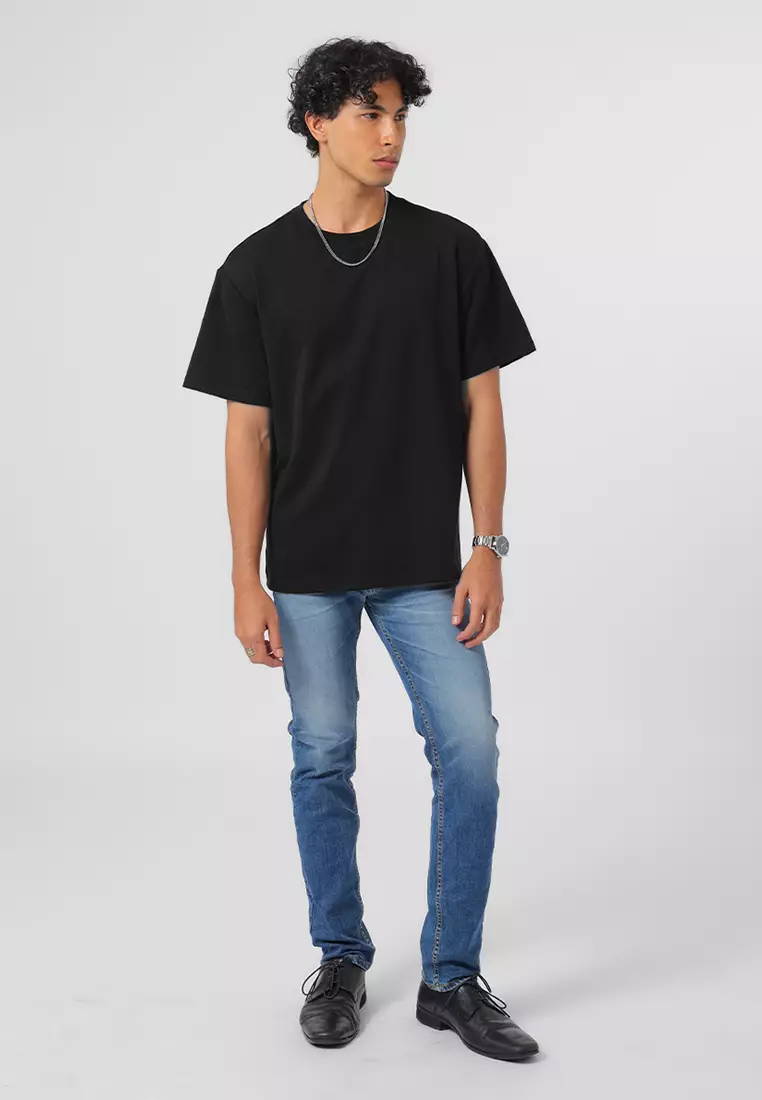 ZENCOOL BLACK T-Shirt Quick Dry Relaxed Fit Lengan Pendek Kaos Lengan Pendek
