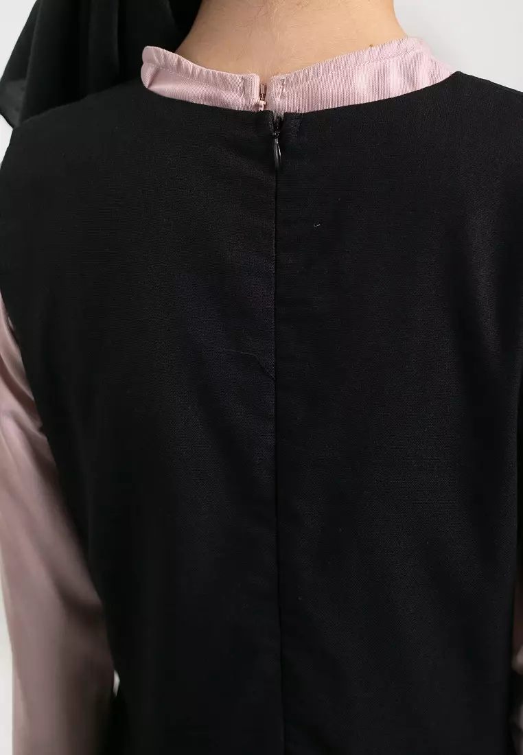 Myza Overall Dress Black