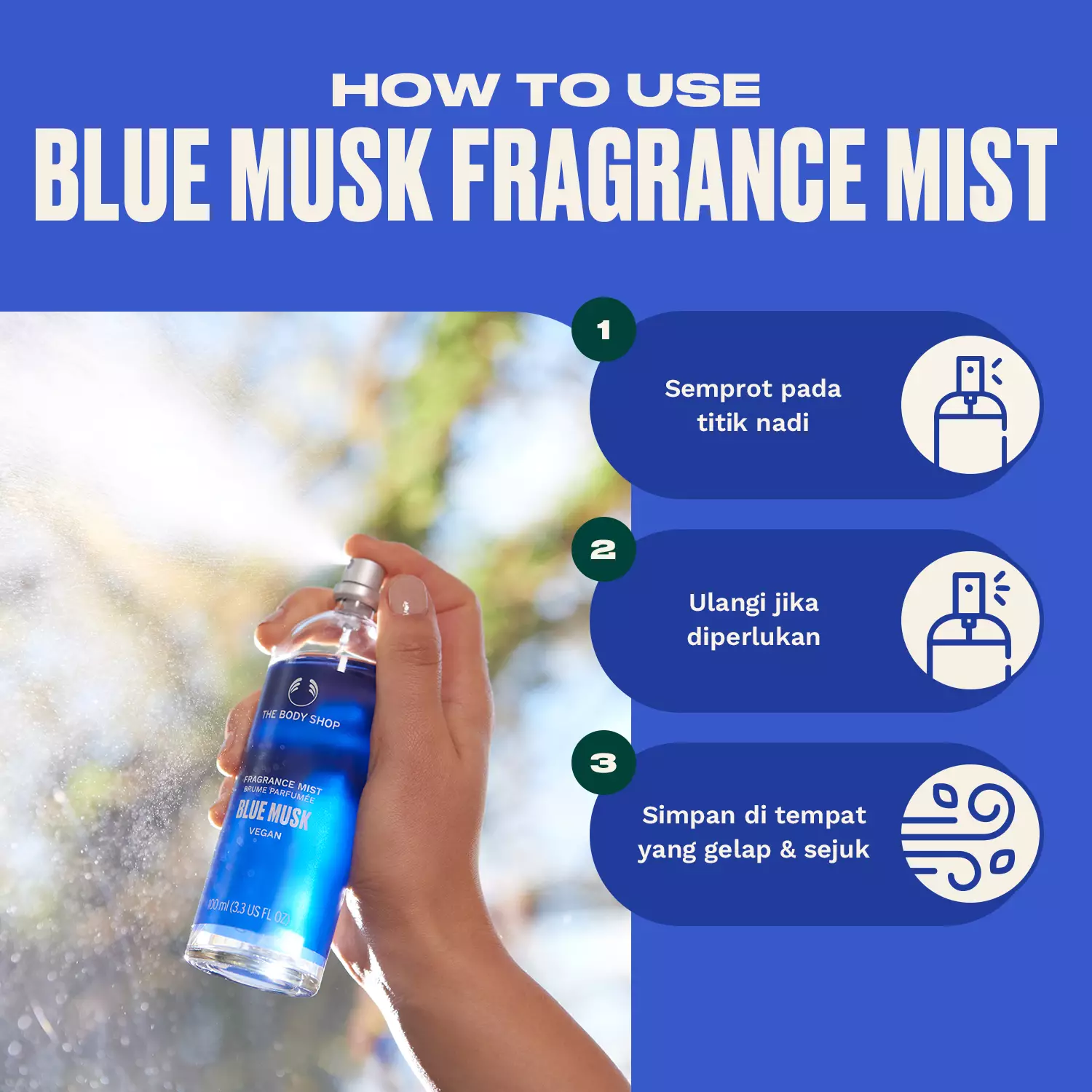 Blue Musk Fragrance Mist 100ML