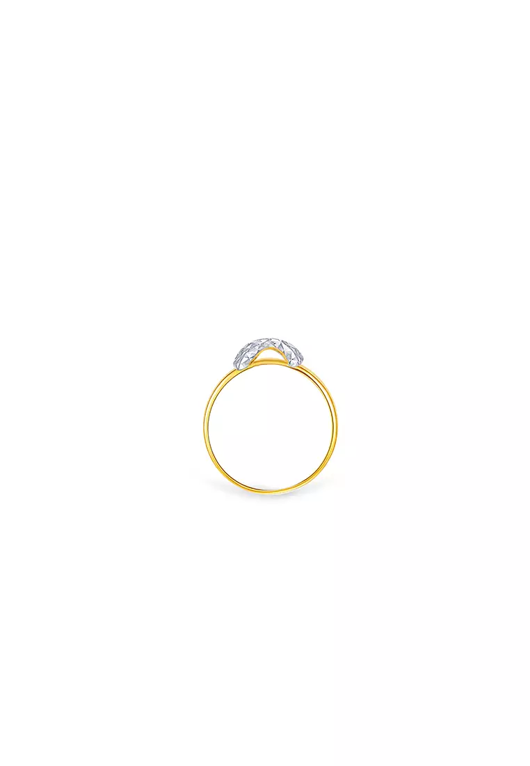 MJ Jewellery 916/22K Gold X Ring C84