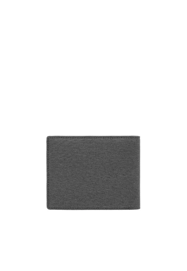 Valentino Rudy Italy Men's Fabric + Leather 8 Cards Wallet 0468001-620