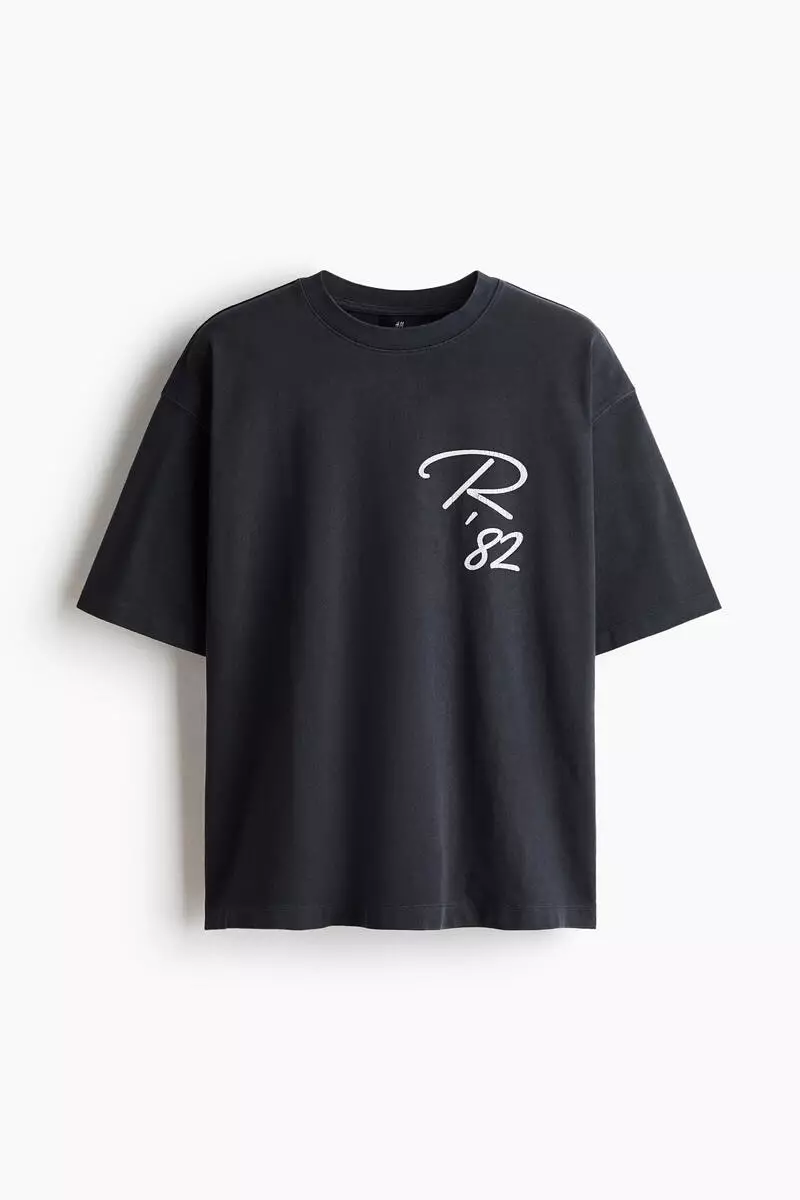 Oversized Fit Printed cotton T-shirt