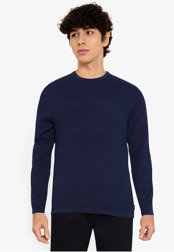 Only & Sons blue Panter Sweater 7B8D5AA00B7F68GS_1