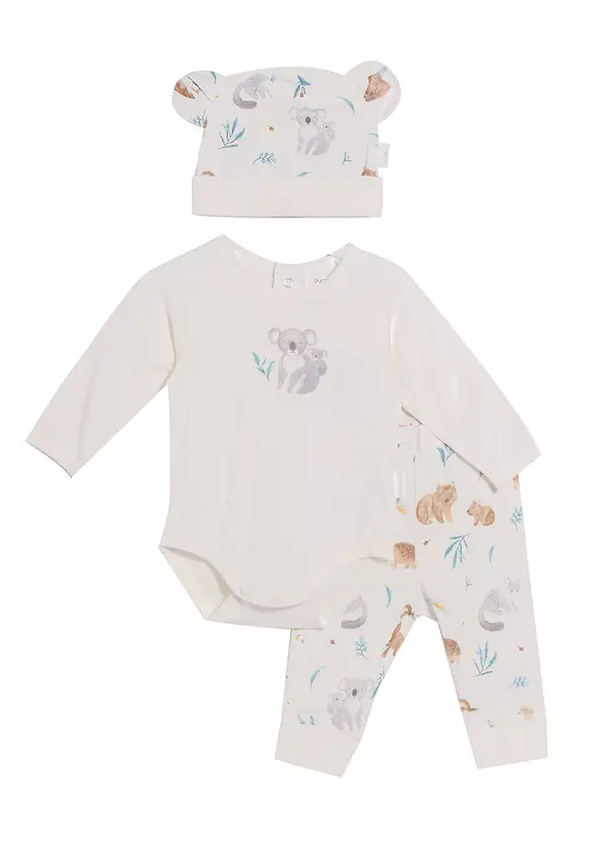 Buy Purebaby Organic 3 Piece Set 2024 Online ZALORA Singapore