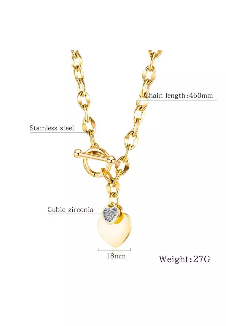 Buy Bullion Gold Diamond cut Belcher Chain T-lock Toggle Necklace in ...