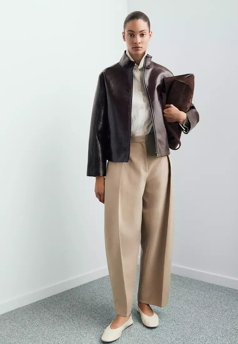 Perkins Collar Texture Jacket