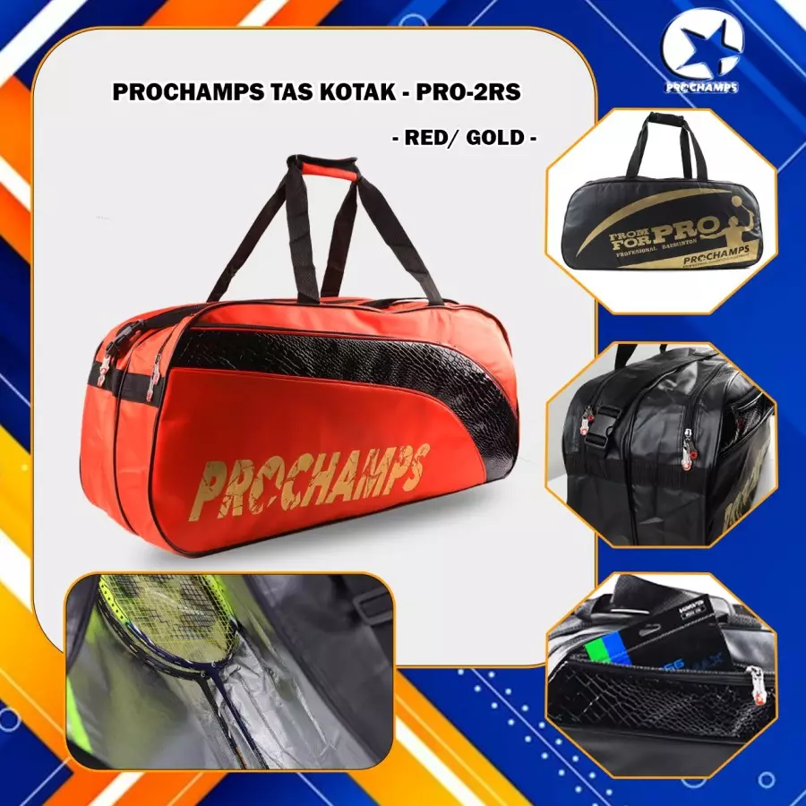Jual PROCHAMP TAS BADMINTON PROCHAMPS 2R KOTAK SPECIAL EDISI WITH ...