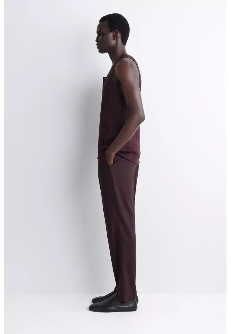 SILK-COTTON HENLEY TANK TOP