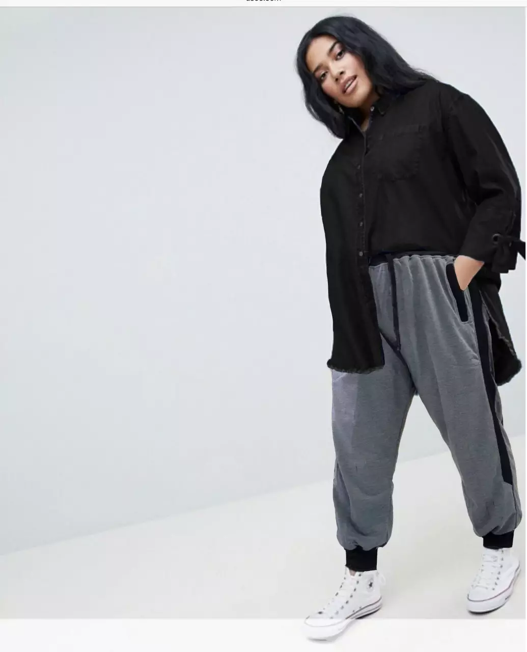 KURT Celana Jogger Jumbo Size Celana Jogger Wanita Up Size Celana Wanita Ukuran  Besar - ABU TUA