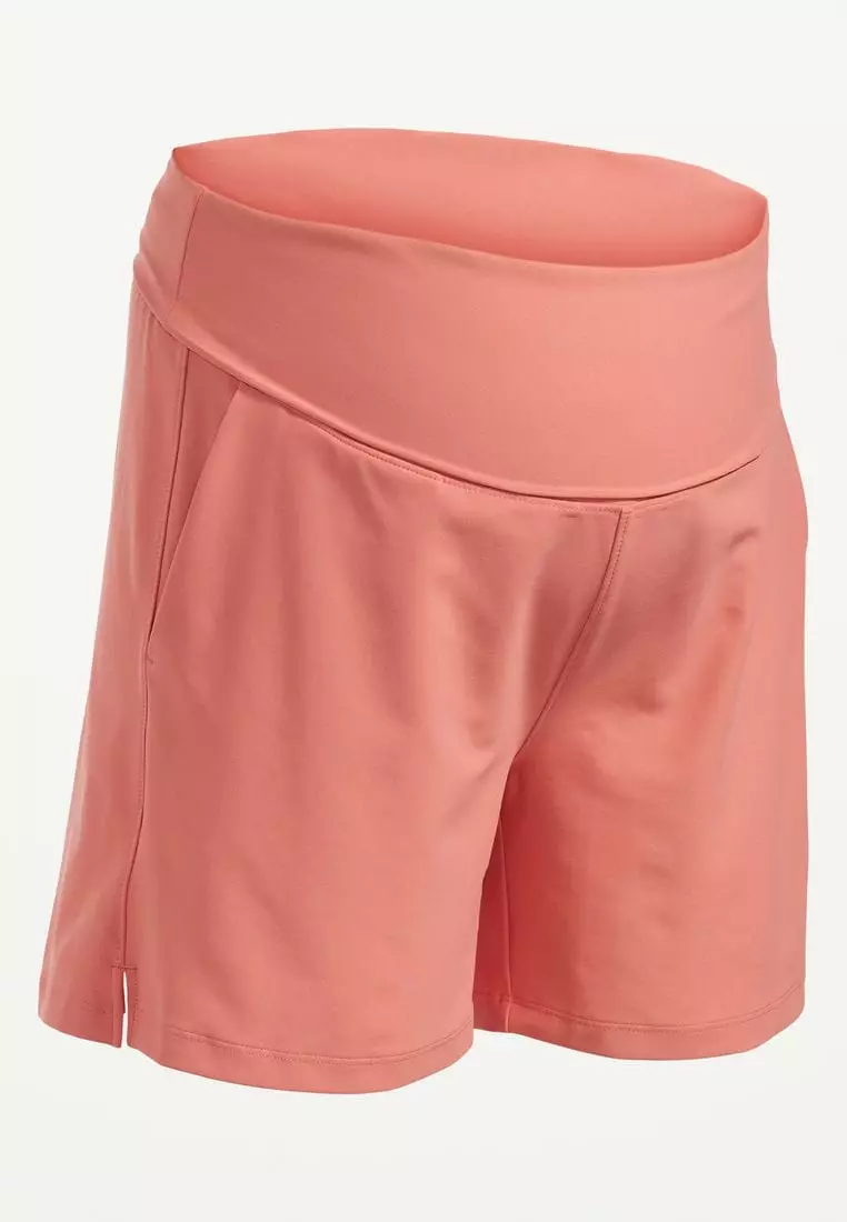 Old Navy Maternity Rollover-Waist PowerSoft Shorts - 3.5-inch inseam