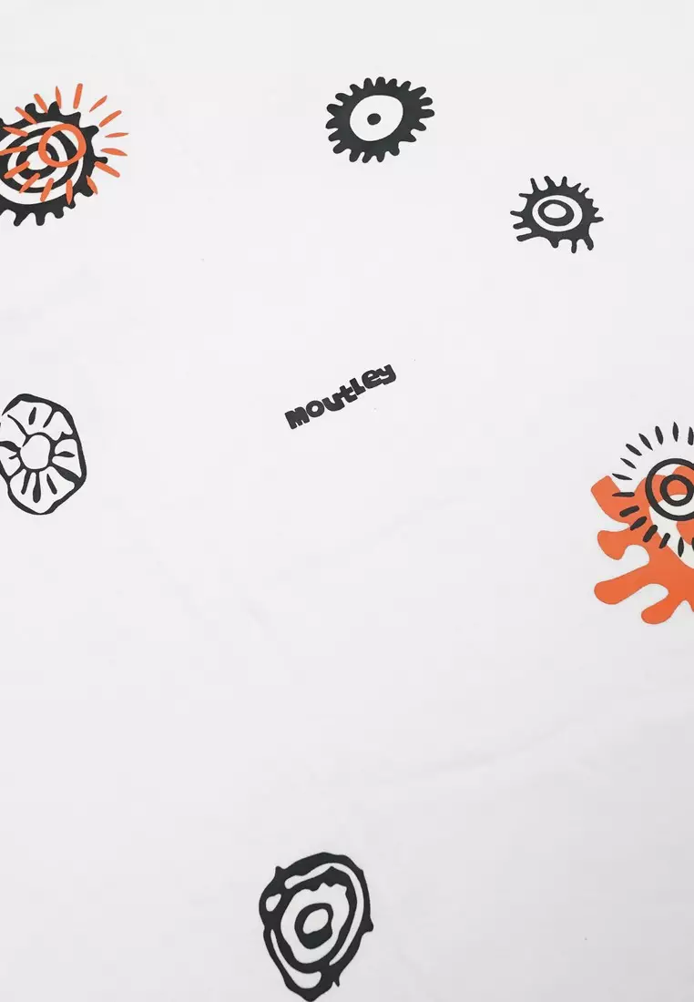 Moutley Men's T-Shirt Short Sleeve Oversized Fit Cotton Sporty & Rich OL-C270125