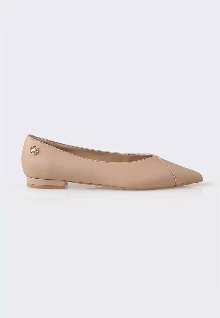 Ria Miranda Nude Mina Pointed Shoes
