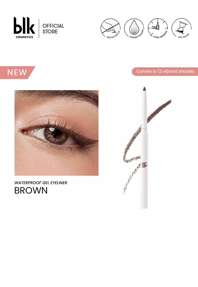 Discount on Blk Cosmetics  shoes - SKU: Blk Cosmetics Fresh Waterproof Gel Eyeliner - Brown
