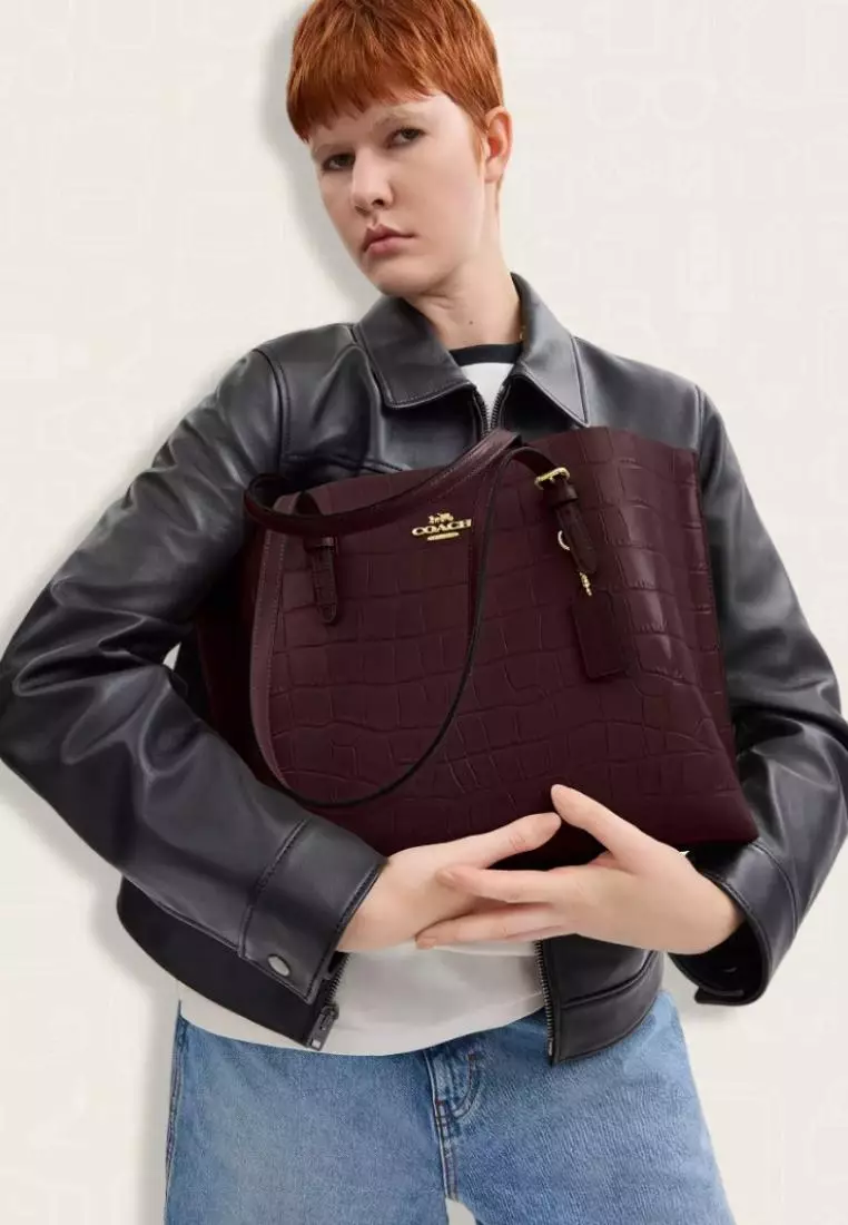 Coach Mollie Tote Bag Merlot