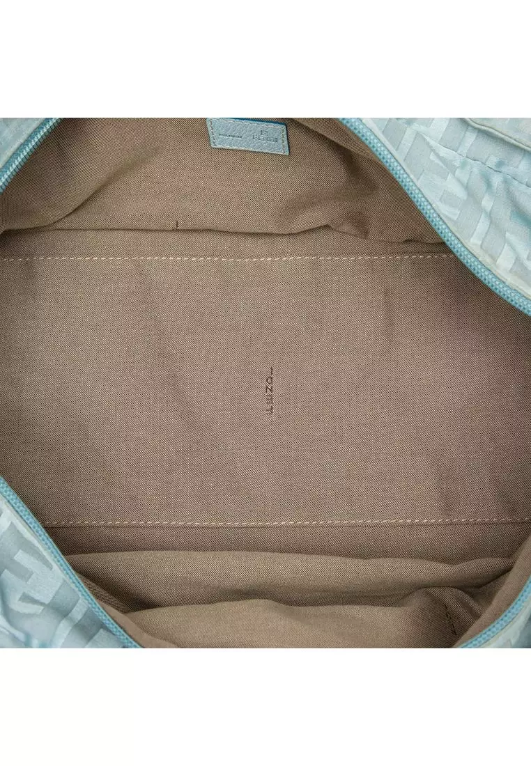 Pre-Loved Fendi Zucca Nylon Zip Code Tote