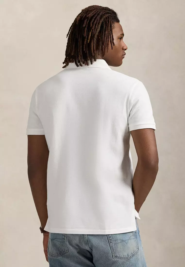 Custom Slim Fit Mesh Short Sleeve Polo Shirt