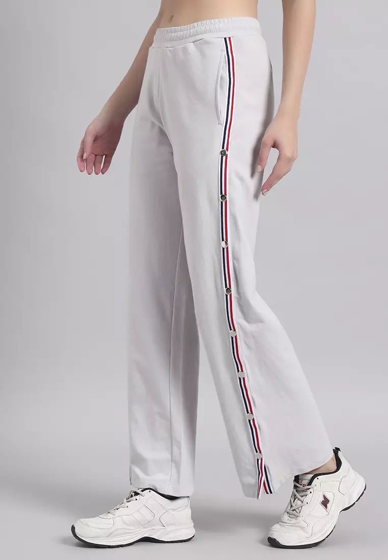 Celana Panjang Wanita Elevate Luxe Wide-Leg Performance Abu-abu