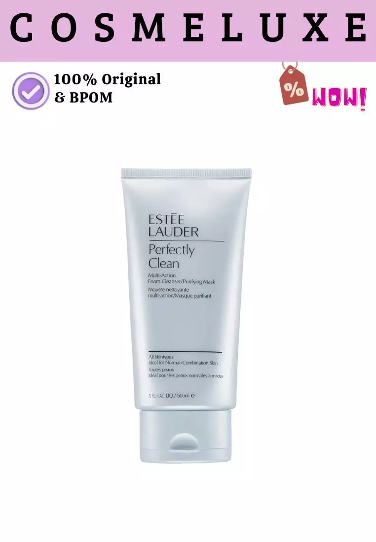 Estee Lauder Perfectly Clean Multi-Action Foam Cleanser / Purifying Mask 150ml