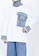 ZAHRA SIGNATURE white Sweatshirt Oversize Comb Stripe FA16AAAB7B364FGS_2