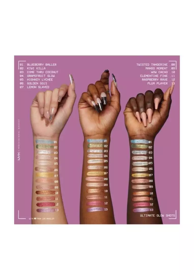 Buy NYX NYX Ultimate Glow Shots Liquid Eyeshadow Pear Prize Online ...