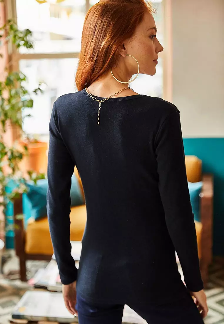 Long Sleeves Camisole Rib Top