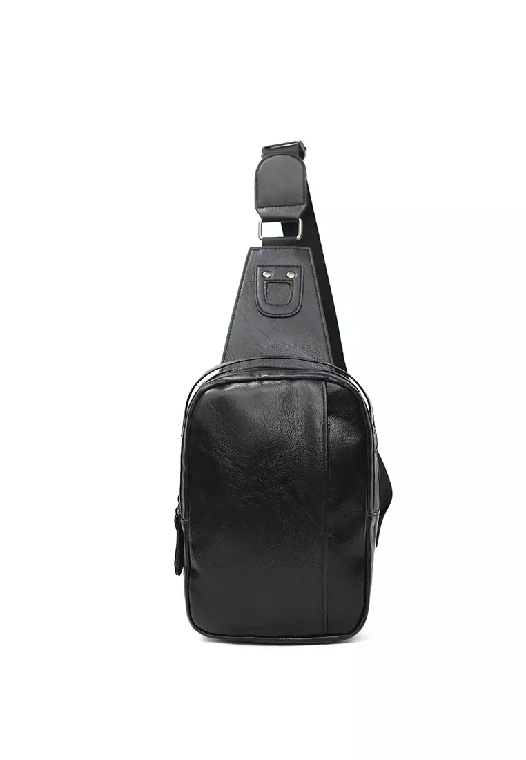 Plain cross outlet body bag