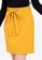 ZALORA BASICS yellow Basic Tie Front Mini Skirt 1DCFDAABB7D63CGS_3