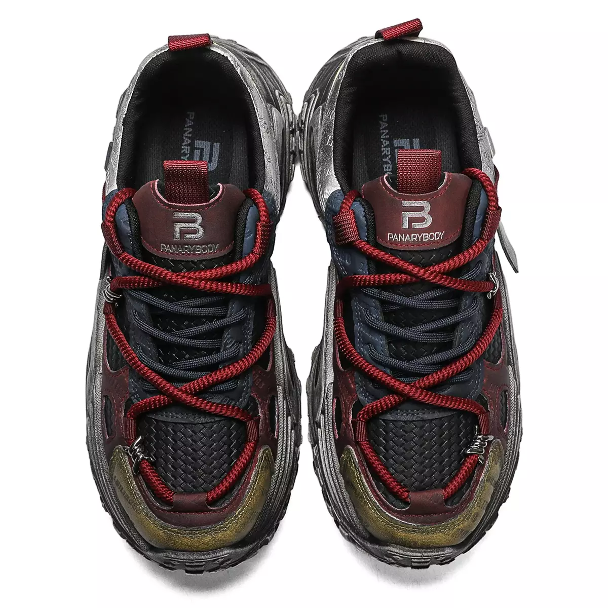 LURAD Sneakers Pria Hak Tebal Non Slip Anti Licin Unik QNK805