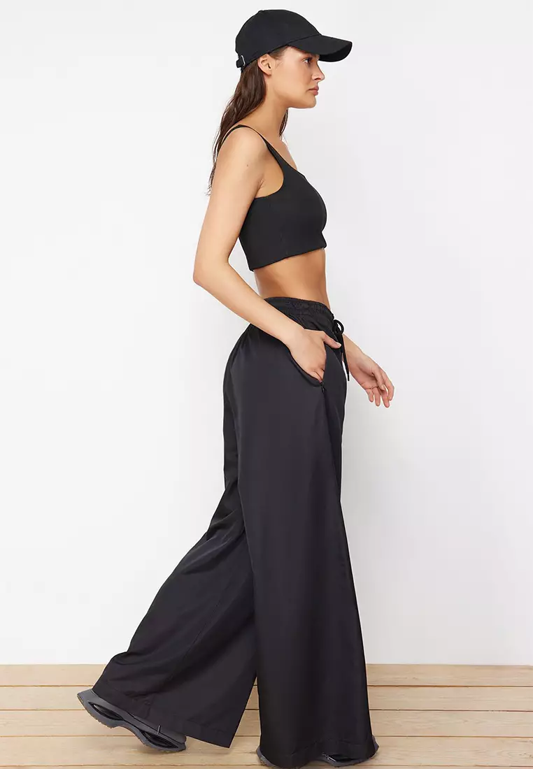 Buy Trendyol Sporty Wide Leg Parachute Pants Online Zalora