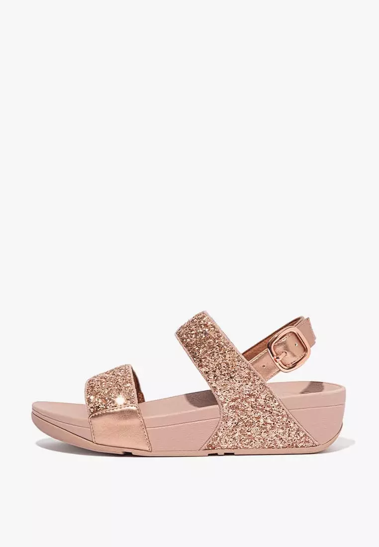 Discount on Fitflop  shoes - SKU: Fitflop Lulu Women's Glitter Back-Strap Sandals - Rose Gold