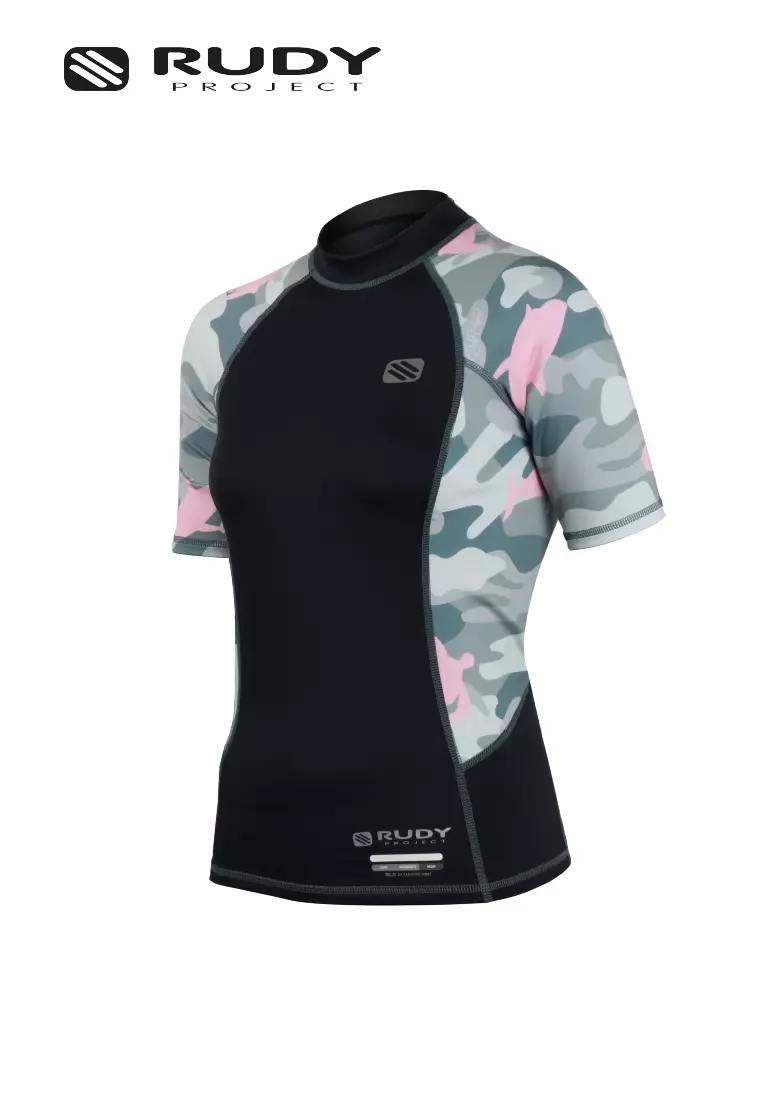 Riva Women's Rash Guard - Pink/Black