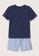 MANGO KIDS blue Shorts and Tee Cotton Pyjamas Set BCEA2KA8C3C531GS_2