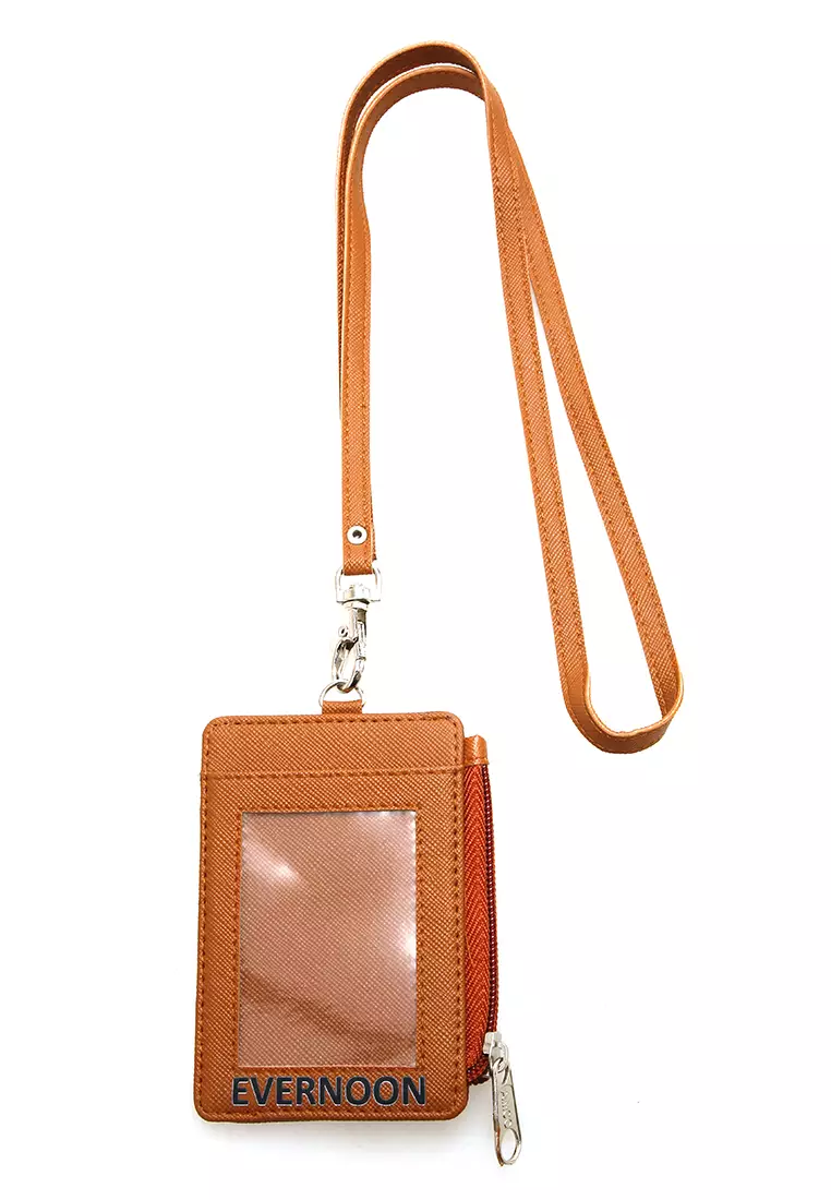 Siska Name Tag Seleting ID Card Desain Simple Premium Quality - Coklat