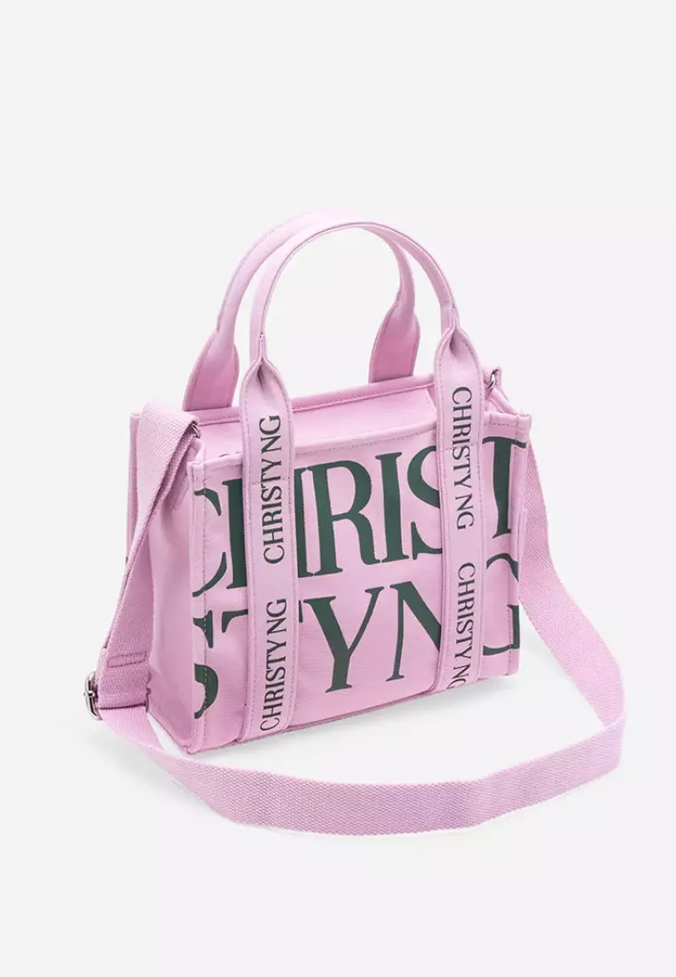Tokyo Mini Print Tote Bag Pink